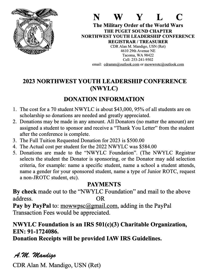 2023 - NWYLC DONATION INFORMATION PG