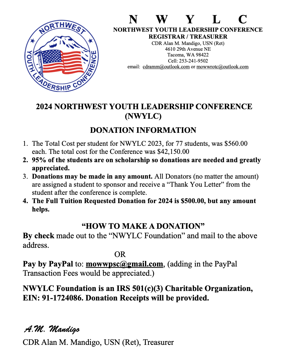2024 - NWYLC DONATION INFORMATION PG